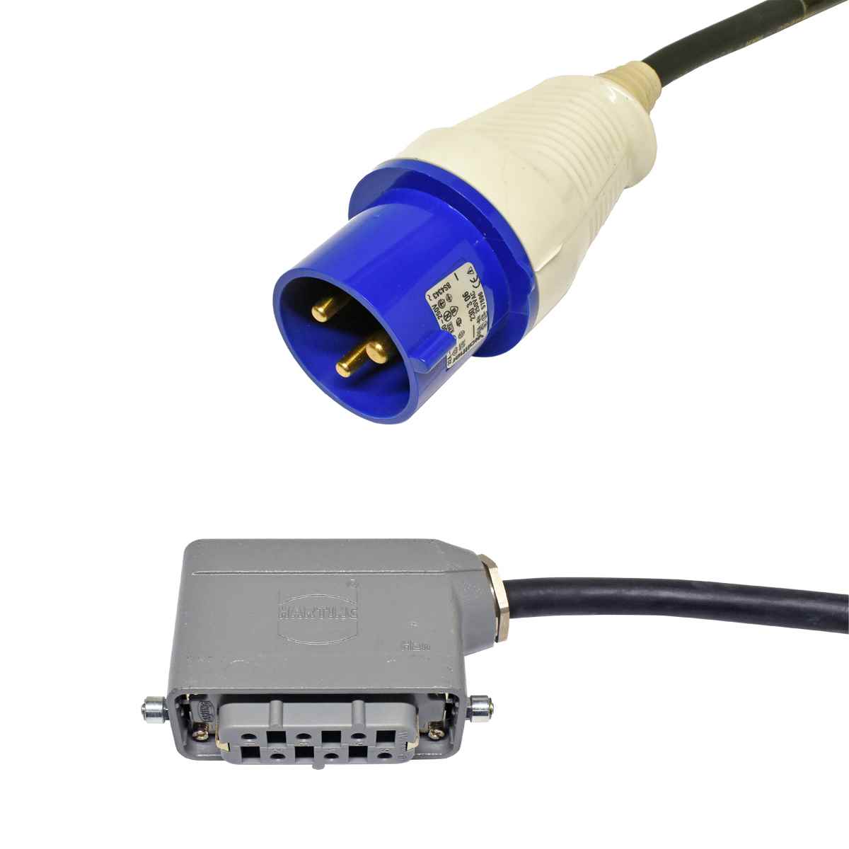 Sun Harting 4m 250V 32A 3-Phasen Serverschrank-Stromkabel 530-2675-01 180-1955-01 180-1944-01 IEC60309 - Han6HSB Sun Harting 4m 250V 32A 3-Phasen Serverschrank-Stromkabel 530-2675-01 180-1955-01 180-1944-01 IEC60309 - Han6HSB