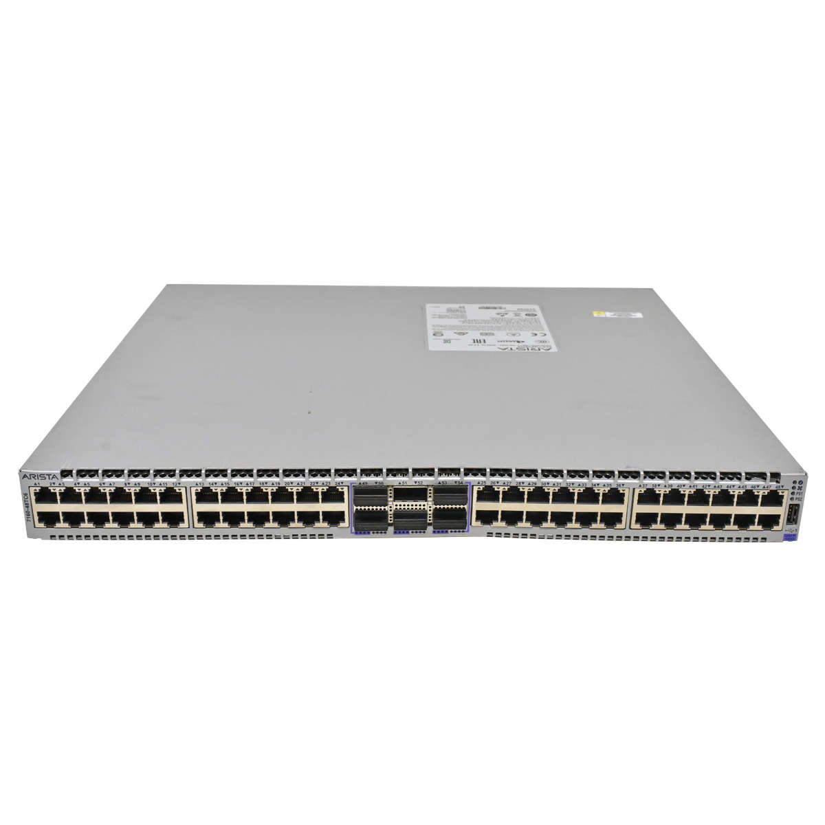 Arista DCS-7160-48TC6 48-Port 10G RJ45 Ethernet Switch 6x 100G QSFP w/o Fans PSUs housing bent