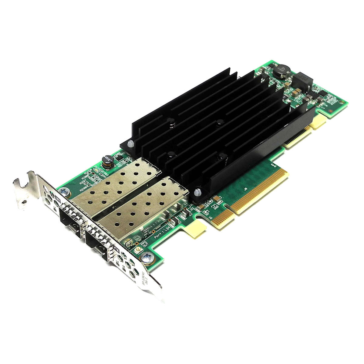 Solarflare-SR203-Dual-Port-10Gb-FC-PCIe-3-1-x8-Net-001.jpg Solarflare SR203 Dual-Port 10Gb FC PCIe 3.1 x8 Network Adapter SF10-050020 LP