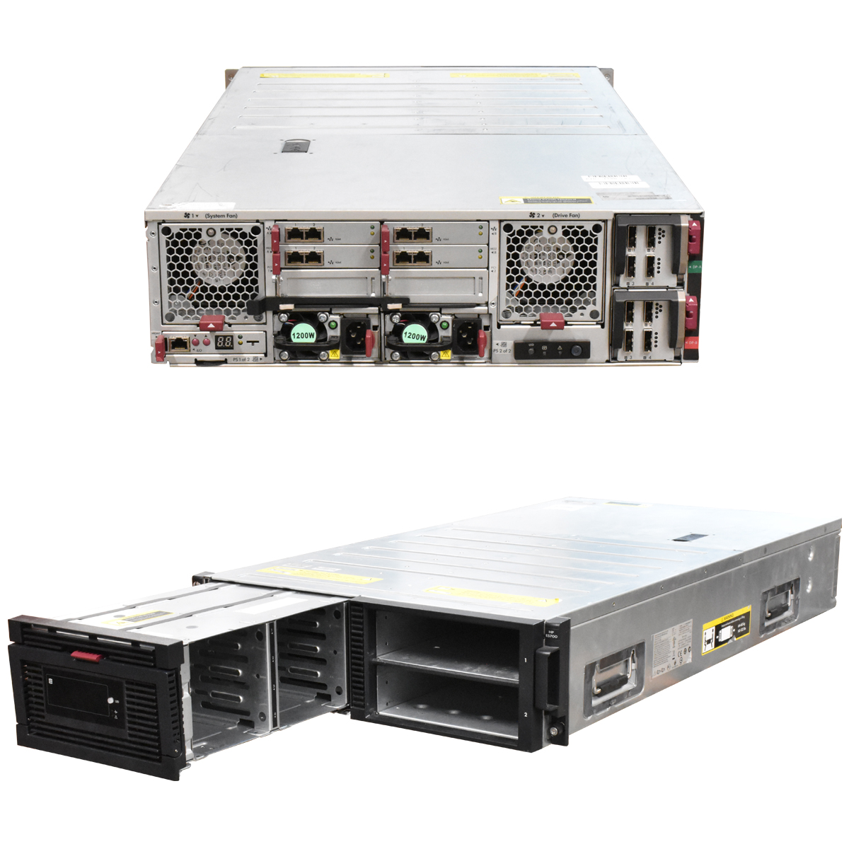 HP StorageWorks U200 E5700 16x Bay 3.5 Zoll LFF 2x Bay Server Blade 2x PSU no HDD HP StorageWorks U200 E5700 16x Bay 3.5 Zoll LFF 2x Bay Server Blade 2x PSU no HDD