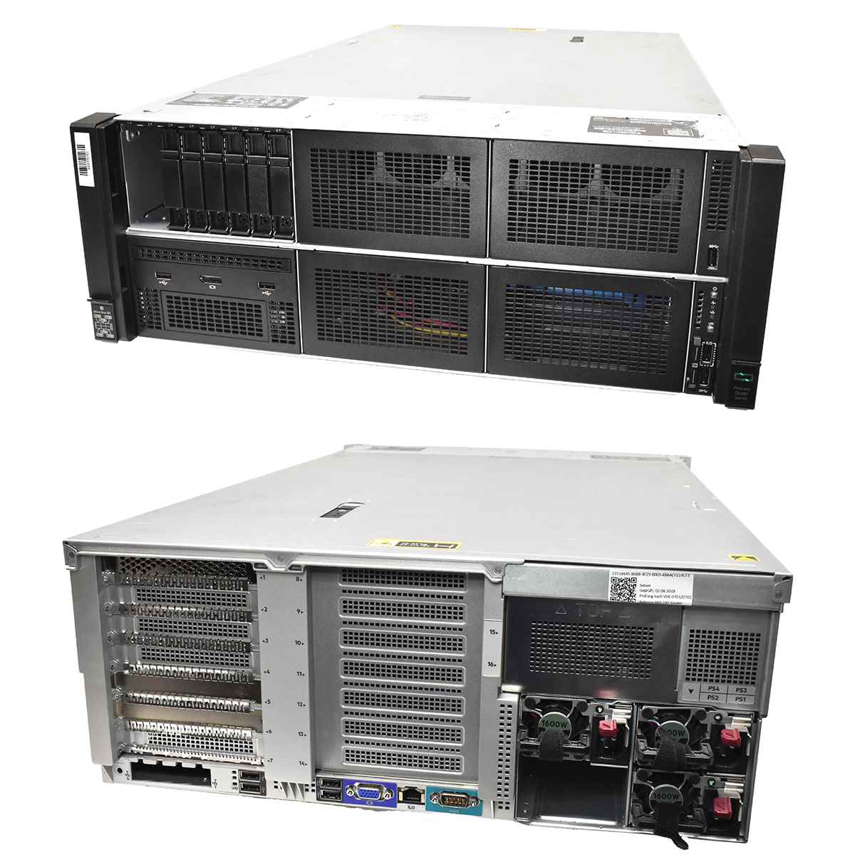 HP ProLiant DL580 G10 4x Intel Gold 6150 18-Core 2.70Ghz 128GB PC4 RAM 8 Bay 2.5