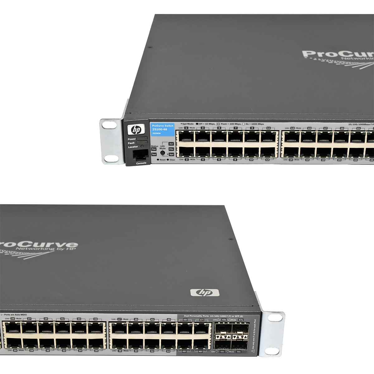 HP ProCurve 2510G-48 J9280A 48-Port Gigabit Ethernet Switch 4x SFP HP ProCurve 2510G-48 J9280A 48-Port Gigabit Ethernet Switch 4x SFP