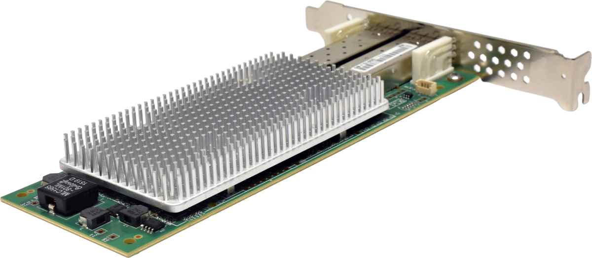 NetApp QLogic QLE2672 111-00910+B0 Dual-Port 16G SFP+ FC Server Adapter PCIe 3.0 x8 FP +Mini GBIC