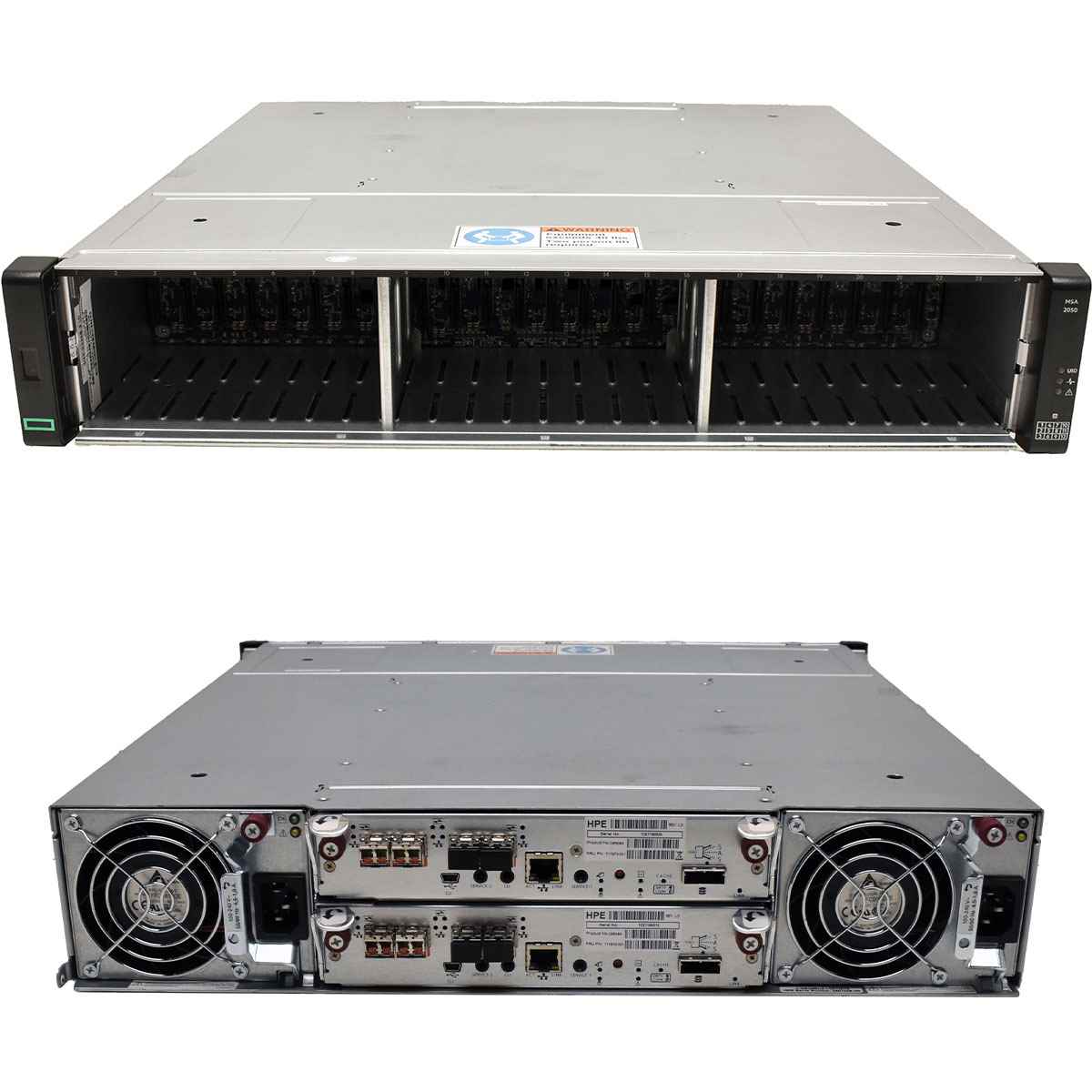 HP MSA 2050 SFF Enclosure 2x 6G x2 Controller 717870-001 24x SFF 2.5 noHDD