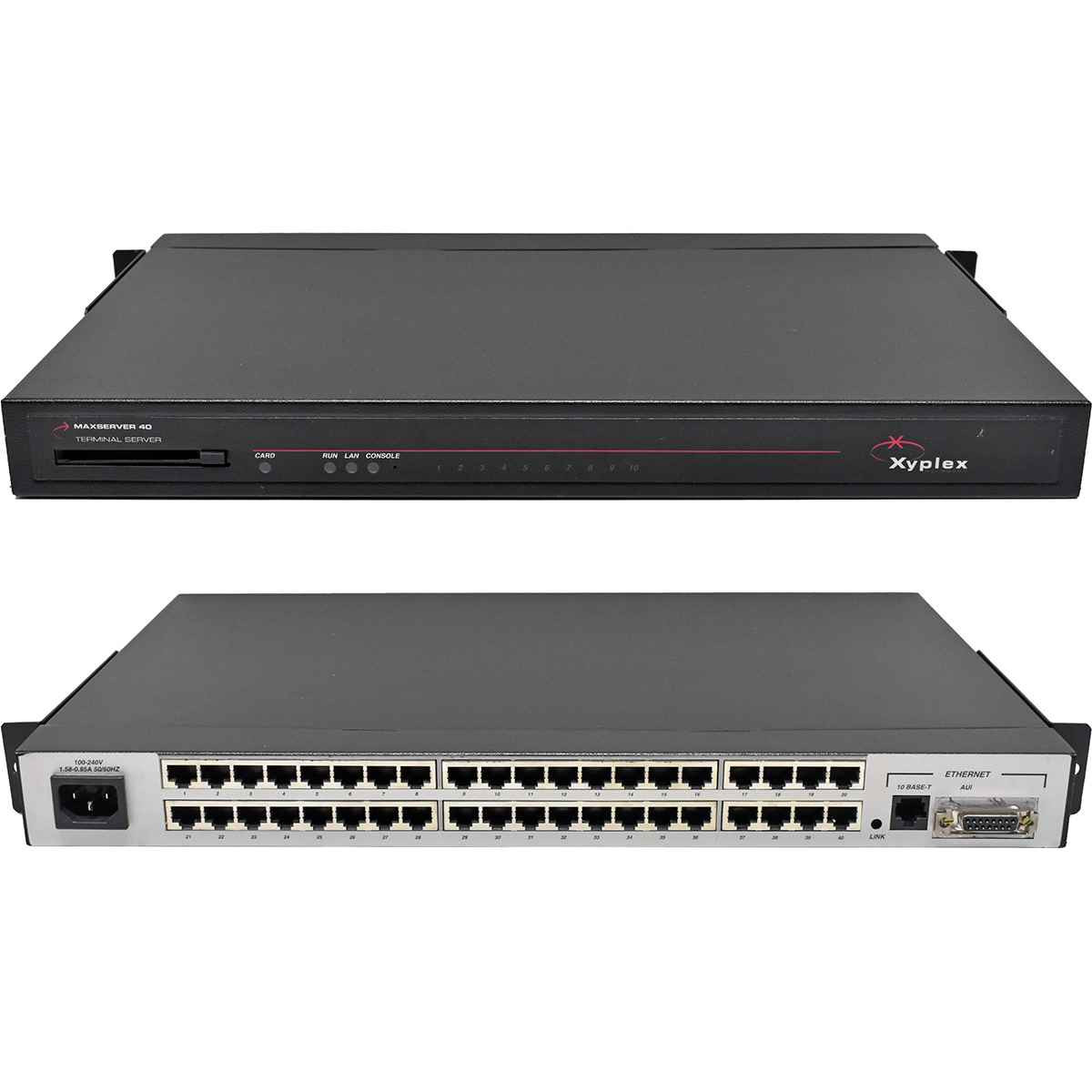 Xyplex MaxServer 40 AD-1640-014 40-Port Terminal Server +Rack Ears