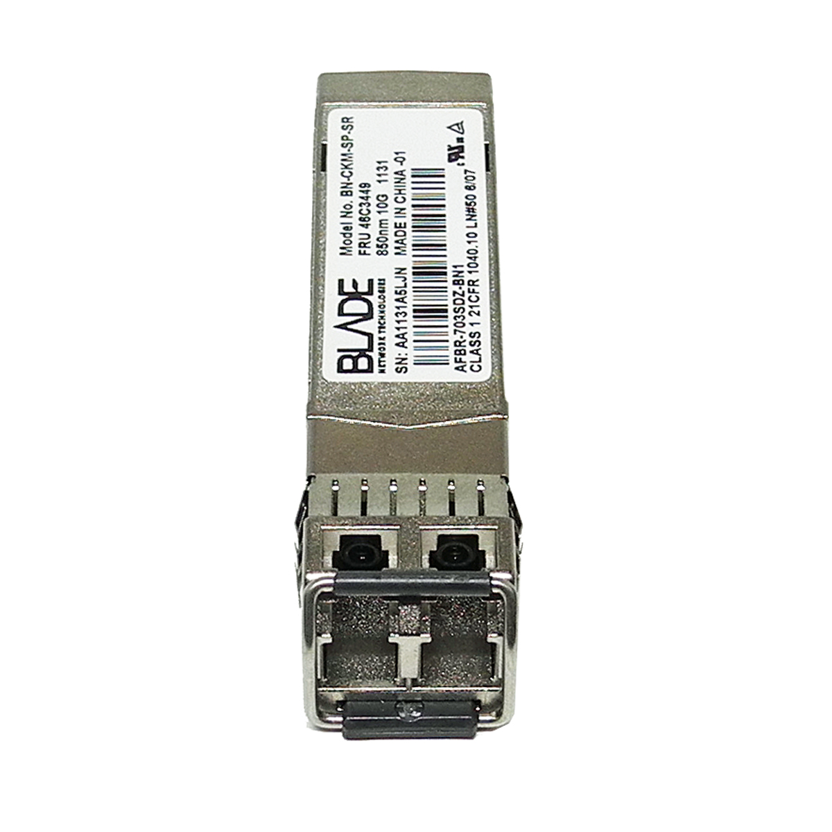IBM BLADE BN-CKM-SP-SR 10Gb 850 nm 300 m SFP+ FC Transceiver 46C3449 IBM BLADE BN-CKM-SP-SR 10Gb 850 nm 300 m SFP+ FC Transceiver 46C3449
