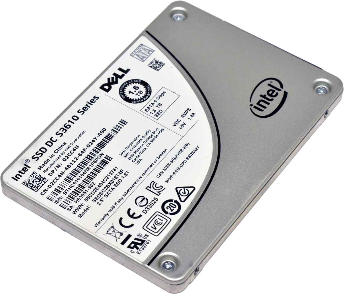 Intel DC S3610 Series 1.6 TB 2.5 Zoll SATA SSD 02CC4N SSDSC2BX16T4R Intel DC S3610 Series 1.6 TB 2.5 Zoll SATA SSD 02CC4N SSDSC2BX16T4R