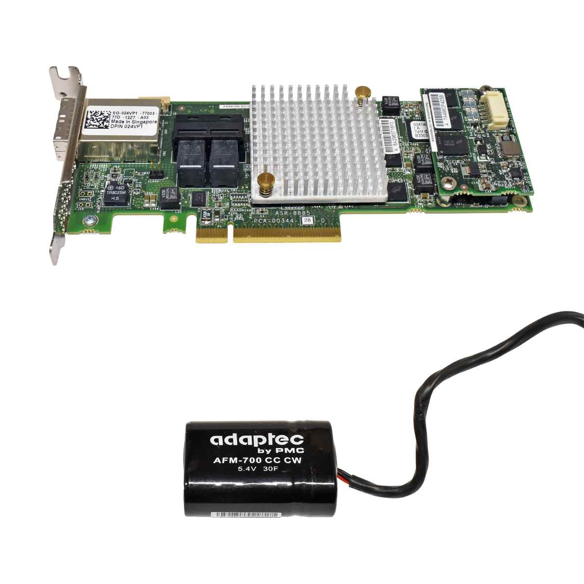DELL EMC DSS 9000 ASR-8885 12G SAS RAID Controller + BBU 024VP1 LP DELL EMC DSS 9000 ASR-8885 12G SAS RAID Controller + BBU 024VP1 LP