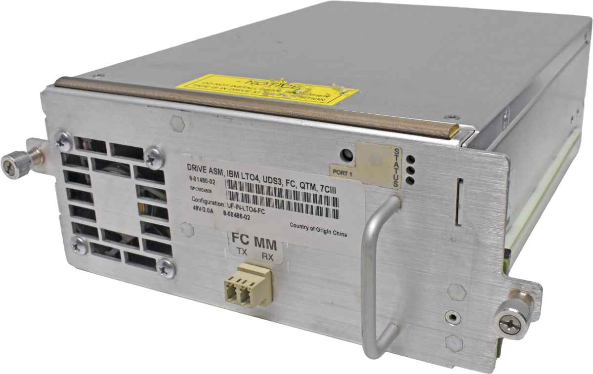 Quantum 9-01480-02 8-00486-02 DRV ASM IBM LTO-4 UDS3 FC 4G QTM 7CIII Tape Drive Quantum 9-01480-02 8-00486-02 DRV ASM IBM LTO-4 UDS3 FC 4G QTM 7CIII Tape Drive