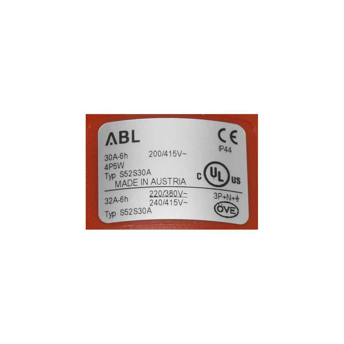 EMC 100-885-140 IEC60309 Netzteil Power Supply 24A 50/60 Hz 3W-N-PE