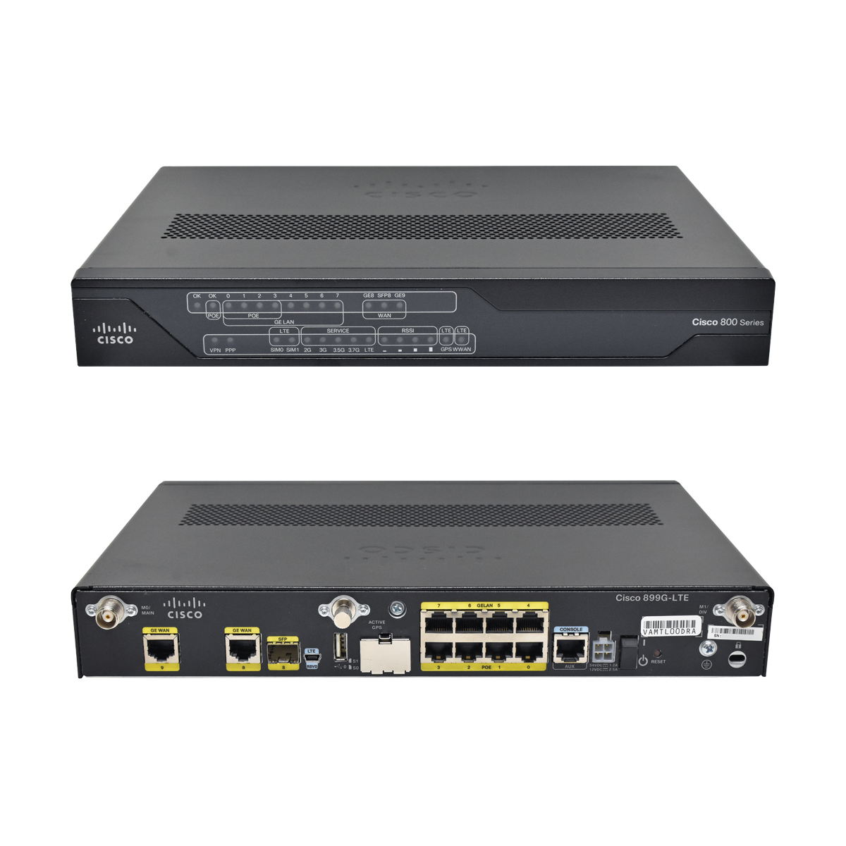 Cisco C890-LTE C899G-LTE-GA-K9 8-Port Gigabit Integrated Services Router + Netzteil + Antenne Cisco C890-LTE C899G-LTE-GA-K9 8-Port Gigabit Integrated Services Router + Antenne