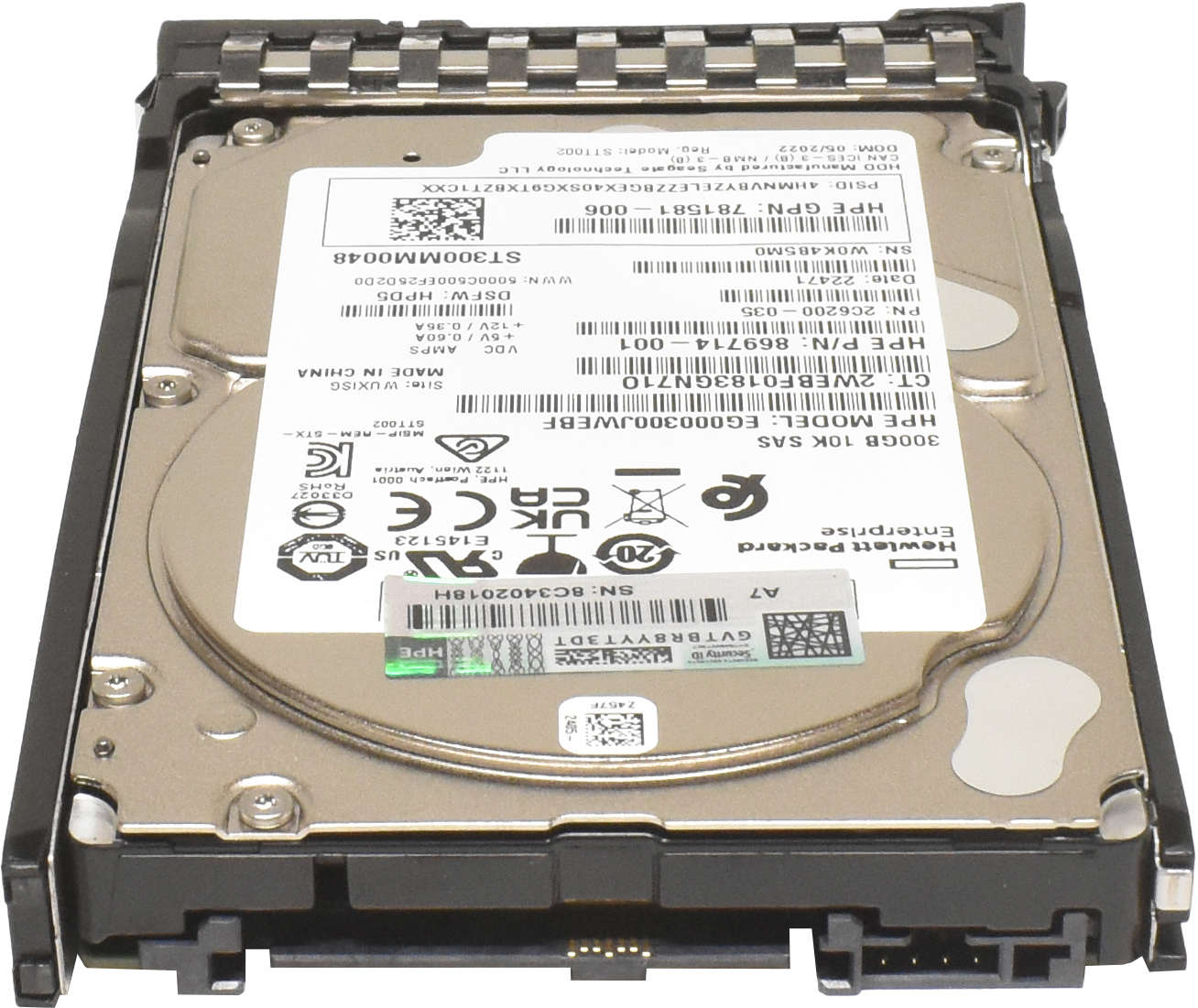 HP 300GB 2.5" SFF 12G 10K SAS DS HDD Festplatte P40785-001 für G10+ Servers