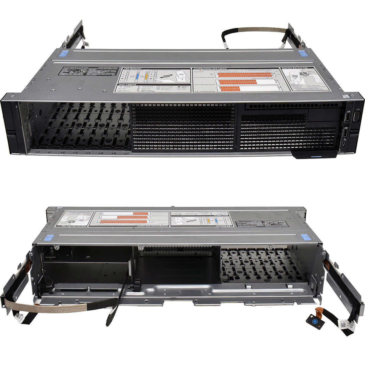 Dell-PowerEdge-R740xd-Front-Panel-Cage-Chassis-8x-001.jpg Dell PowerEdge R740xd Front Panel Cage Chassis 8x 2,5 SFF VGA 2x USB iDrac micro USB