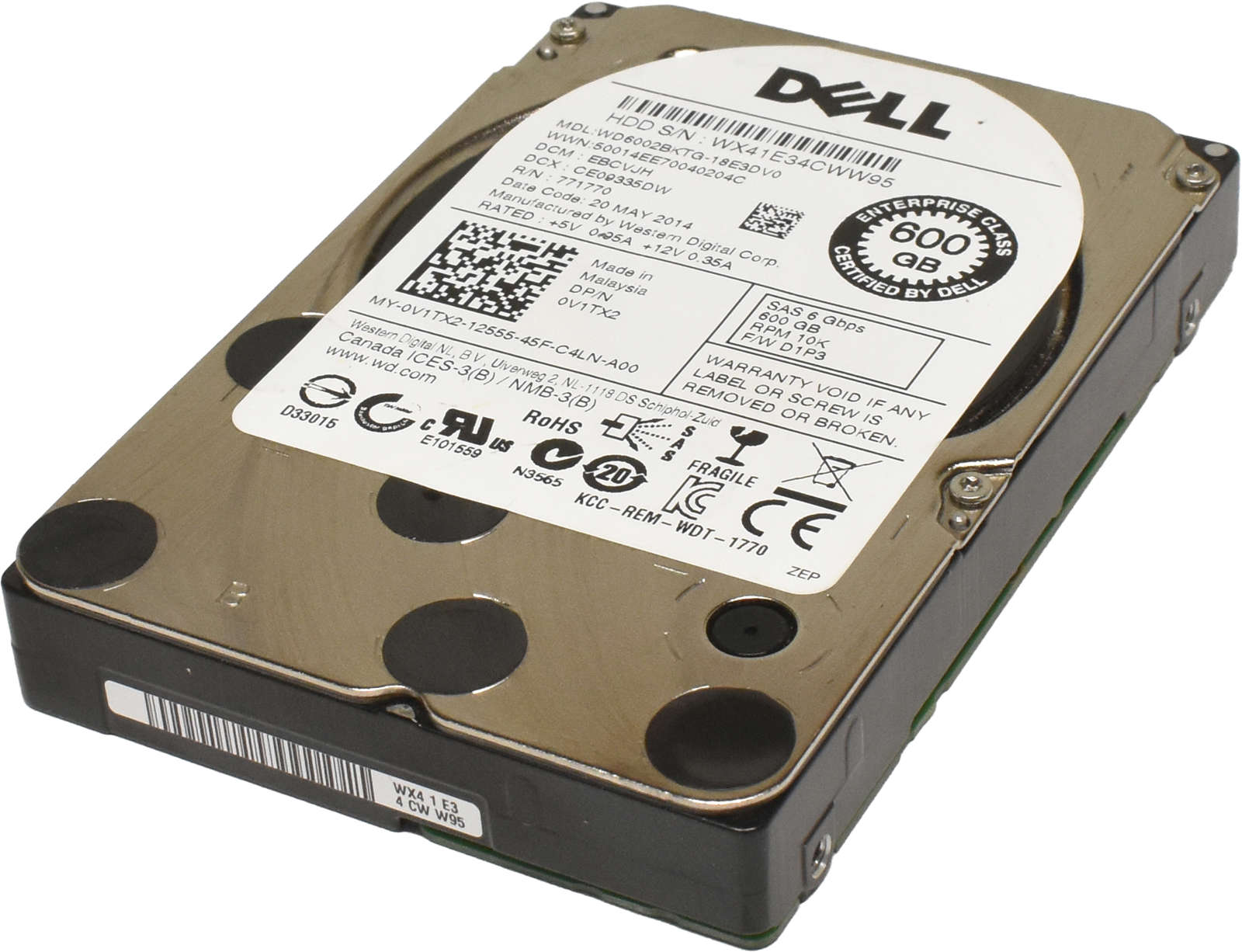 Dell-600GB-2-5-10K-6G-SAS-HDD-Festplatte-WD6002BKT-001.jpg Dell 600GB 2.5" 10K 6G SAS HDD Festplatte WD6002BKTG-18E3DV0 0V1TX2