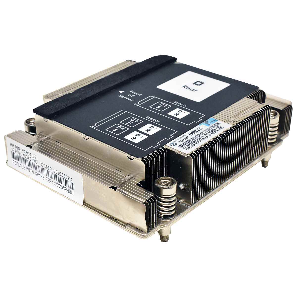 HP ProLiant BL460c Gen9 CPU1 Heatsink / Kühler PN: 740345-002 777689-001 HP ProLiant BL460c Gen9 CPU1 Heatsink / Kühler PN: 740345-002 777689-001