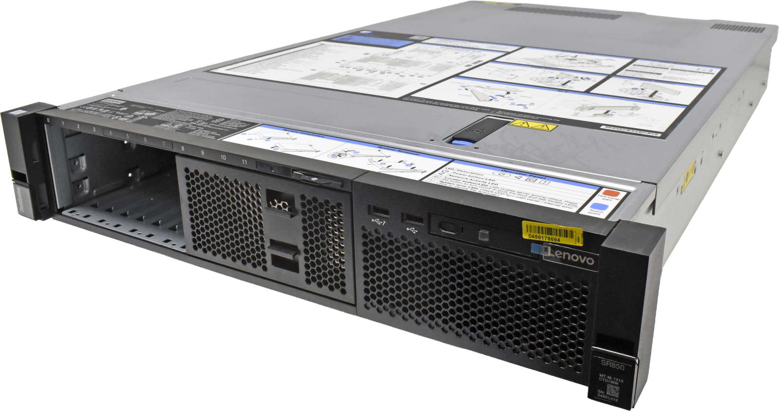Lenovo ThinkServer SR850 no CPU 4x Kühler 0GB PC4 RAM 8x SFF 2,5" 530-8i