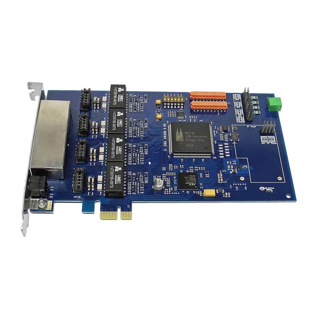 Junghanns QuadBRI 2.0 PCI Express ISDN - VoIP Netzwerkkarte HFC-4S für Linux Junghanns QuadBRI 2.0 PCI Express ISDN - VoIP Netzwerkkarte HFC-4S für Linux