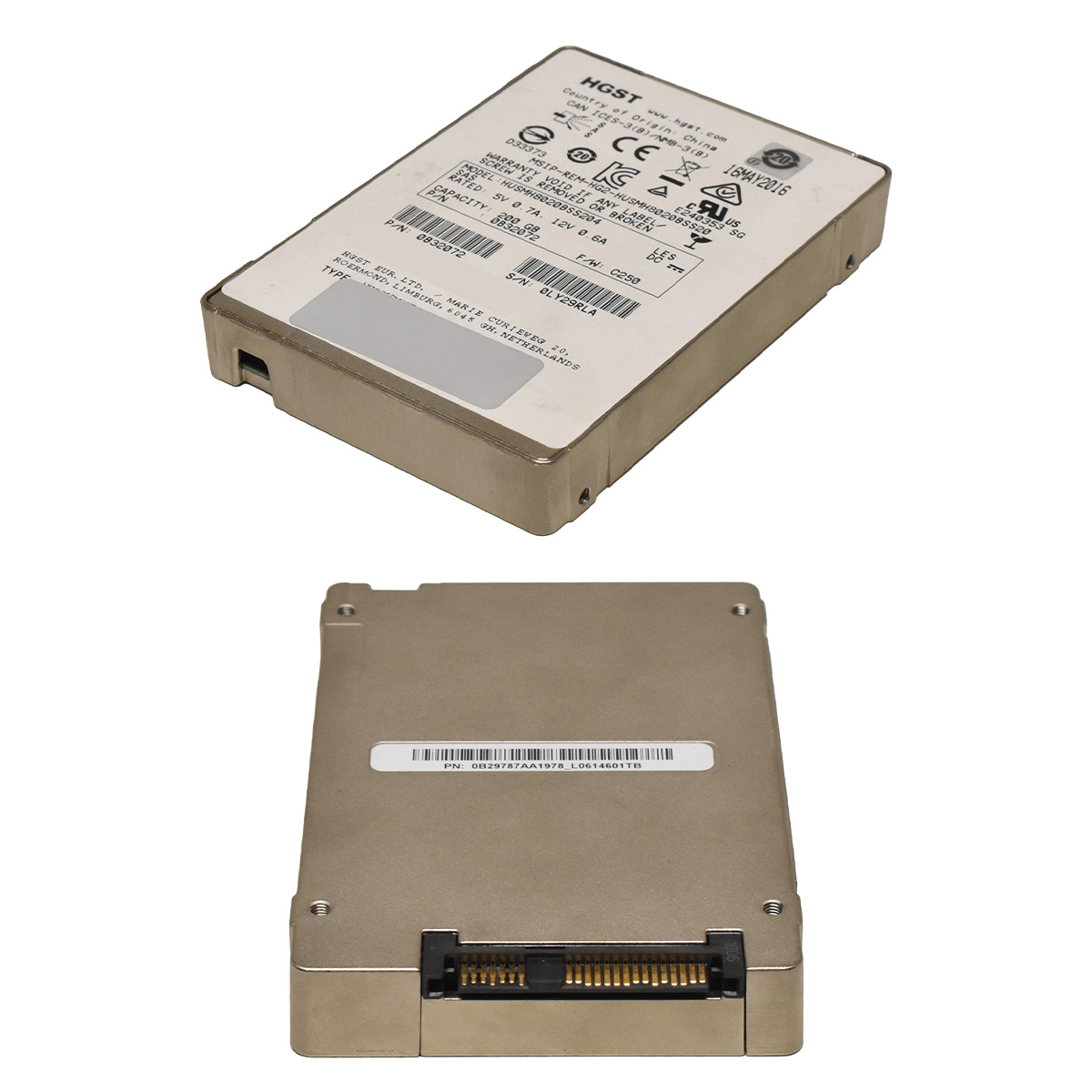 HGST 200GB 2.5" 12G SAS SSD HUSMH8020BSS204 0B32072 512 Bytes