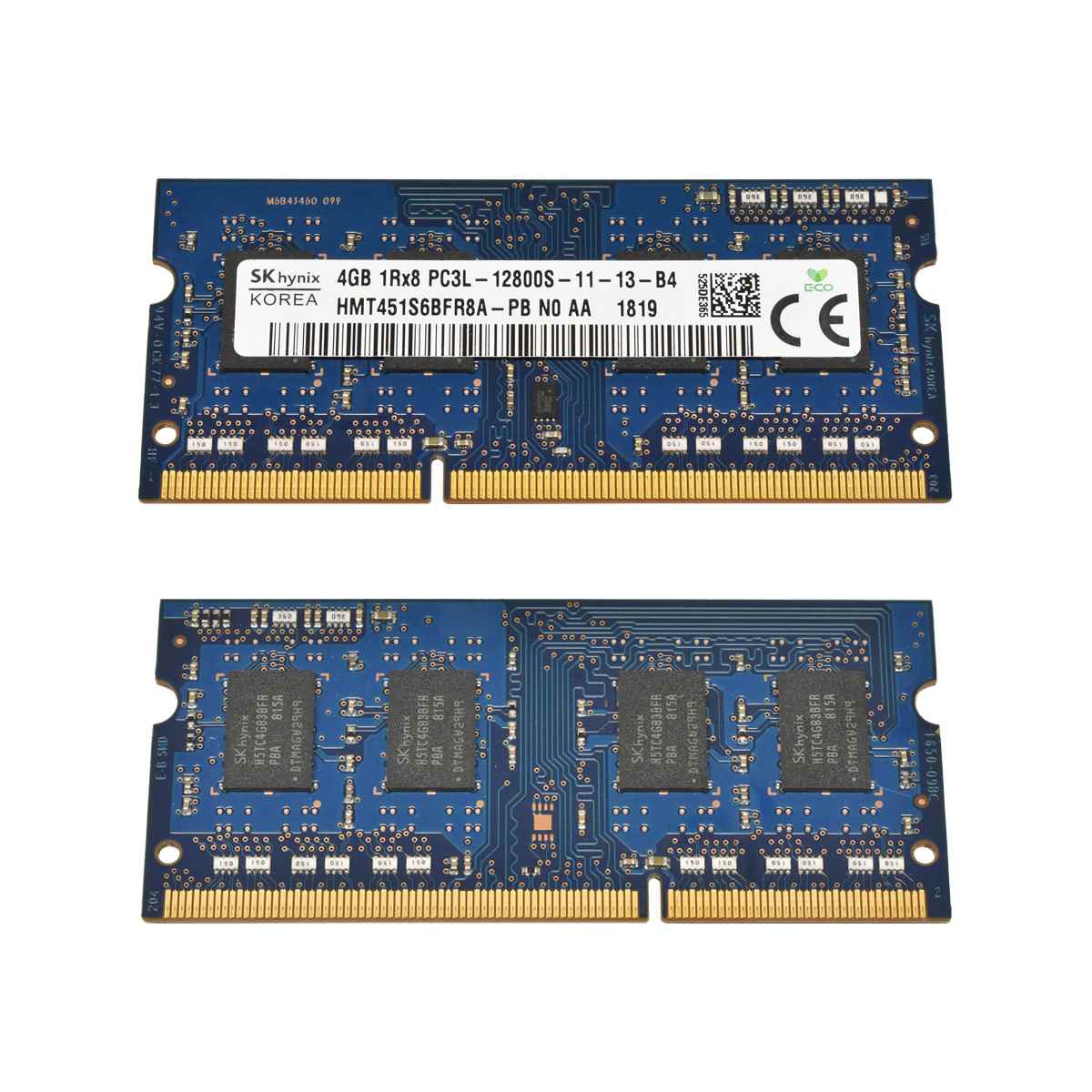 SK Hynix 4GB 1Rx8 PC3L-12800S -11-13-B4 HMT451S6BFR8A-PB SO-DIMM