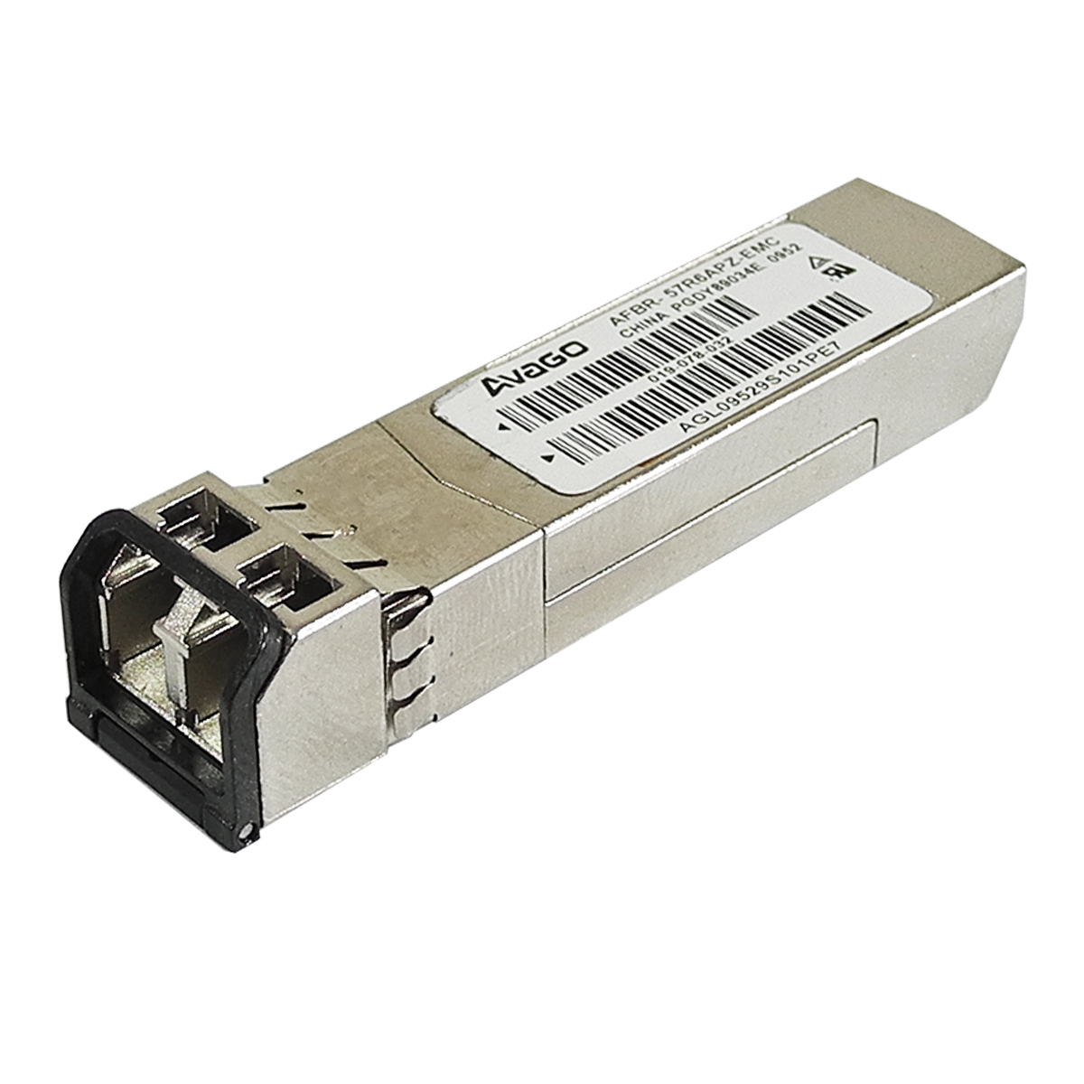 Avago EMC AFBR-57R6APZ-EMC 4.25 Gb 850nm SFP Transceiver MPN: 019-078-032 Avago EMC AFBR-57R6APZ-EMC 4.25 Gb 850nm SFP Transceiver MPN: 019-078-032
