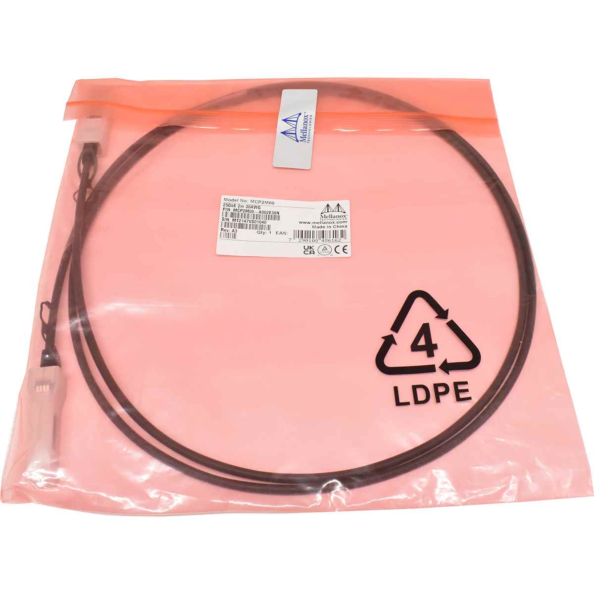 Mellanox MCP2M00 2m 25GbE SFP28 30AWG DAC Twinax Kabel NEU Mellanox MCP2M00 2m 25GbE SFP28 30AWG DAC Twinax Kabel NEU
