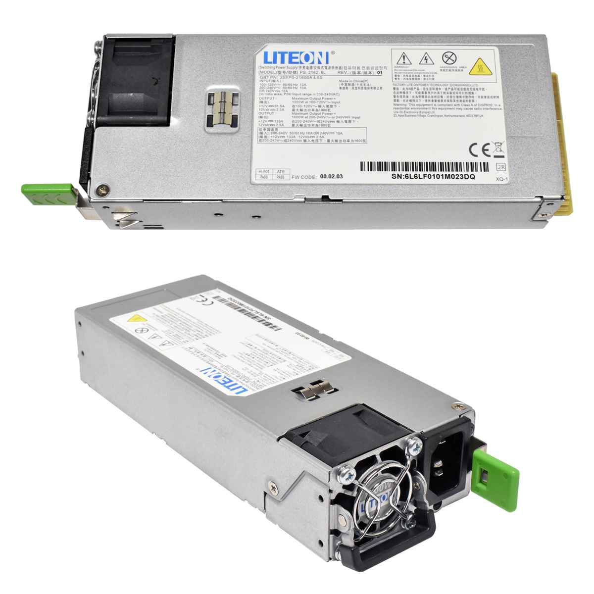 Gigabyte G431-MM0 LiteOn 1600W PSU PS-2162-6L 25EP0-21600A-L0S 3x Gigabyte G431-MM0 LiteOn 1600W PSU PS-2162-6L 25EP0-21600A-L0S