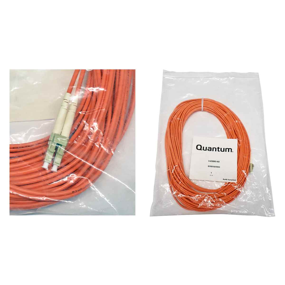 Quantum 3-03893-02 15m LC - LC Multimode Fiber optical Cable NEW NEU