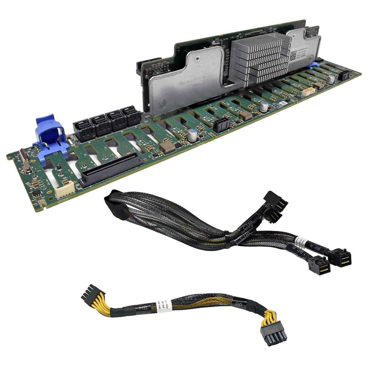 Dell 0PGP6R 02RRVJ SAS Expansion Board + Backplane 24x 2.5” für PowerEdge R730XD +SAS Cable