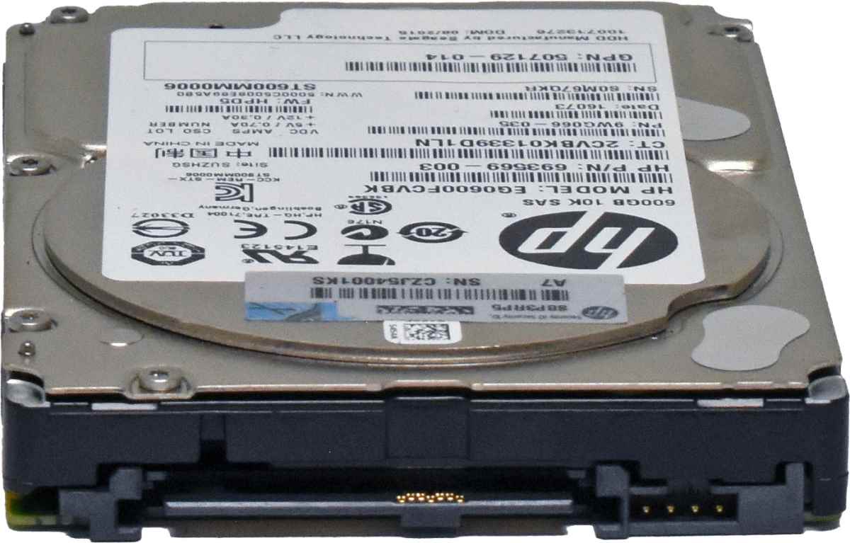 HP Seagate 600 GB 2.5" 6G 10K SAS HDD Festplatte EG0600FCVBK 693569-003 507129-014