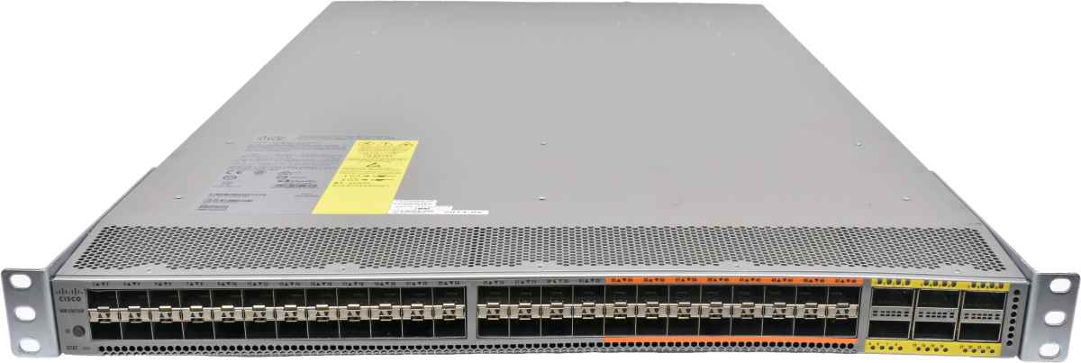 Cisco Nexus bent housing N5K-C5672UP 48-Port 10G SFP+ Switch 16-Port Unified + 6 Ports 40G QSFP+ red FANs Cisco Nexus bent housing N5K-C5672UP 48-Port 10G SFP+ Switch 16-Port Unified + 6 Ports 40G QSFP+ red FANs