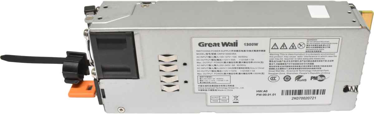 Great Wall 1300W Netzteil Power Supply CRPS1300D3RA Great Wall 1300W Netzteil Power Supply CRPS1300D3RA