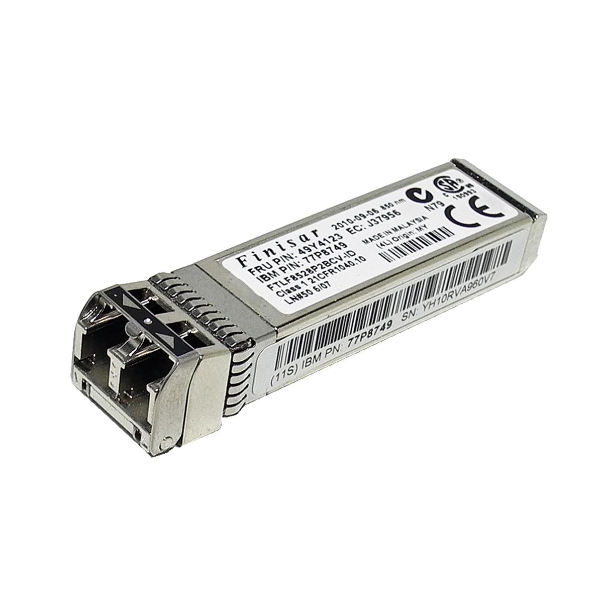 IBM Finisar JDSU SFP+ 8GB mini GBIC IBM P/N 77P8749 FRU 49Y4123 IBM Finisar JDSU SFP+ 8GB mini GBIC IBM P/N 77P8749 FRU 49Y4123