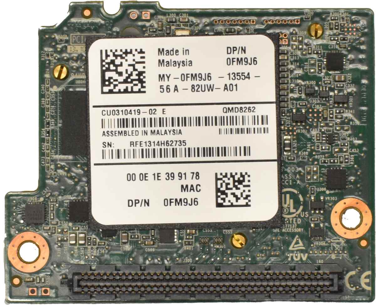 Dell Qlogic QMD8262 10Gbe Mezzanine Network Karte 0FM9J6