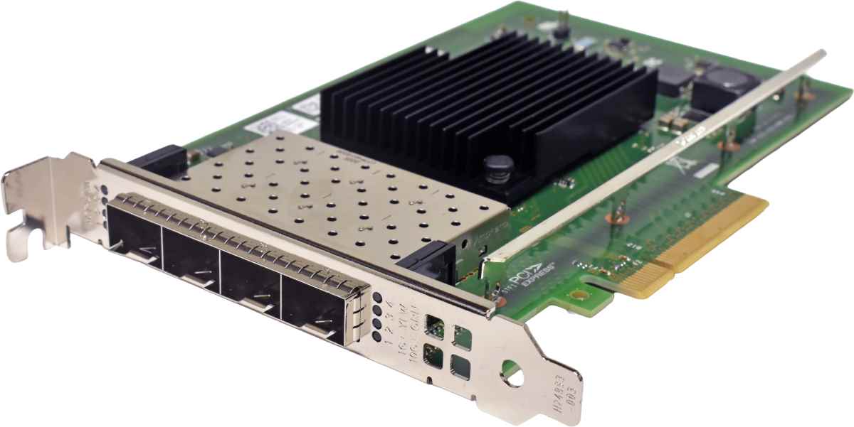 Dell Intel X710-DA4 0DDJKY Quad-Port SFP+ 10GE Network Adapter PCIe x8 FP Dell Intel X710-DA4 0DDJKY Quad-Port SFP+ 10GE Network Adapter PCIe x8 FP