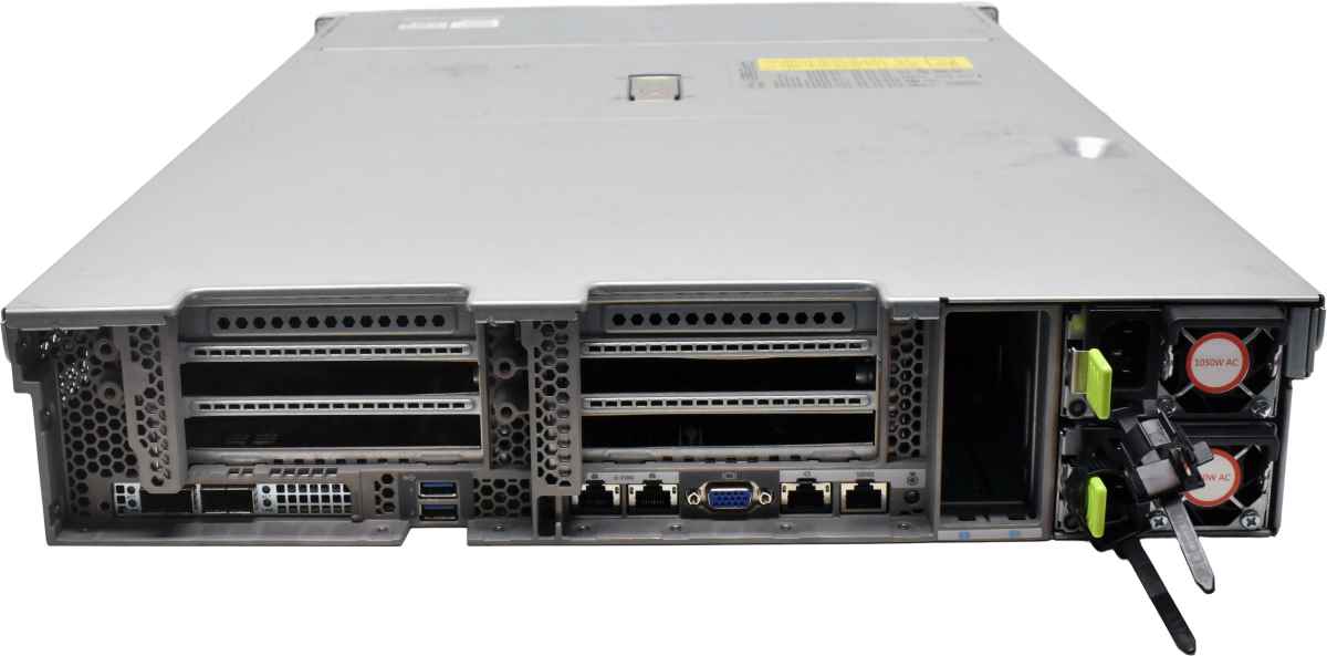 CISCO UCS C240 M5 no CPU 2x Kühler no PC4 26 x SFF Raid M5HD 2U 2x Riser 1x40G QSFP+ MLOM