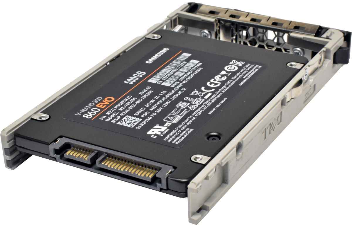 Samsung 860 EVO MZ-76E500 500GB 2.5 Zoll SATA SSD MZ7LH500HMJD w Caddy