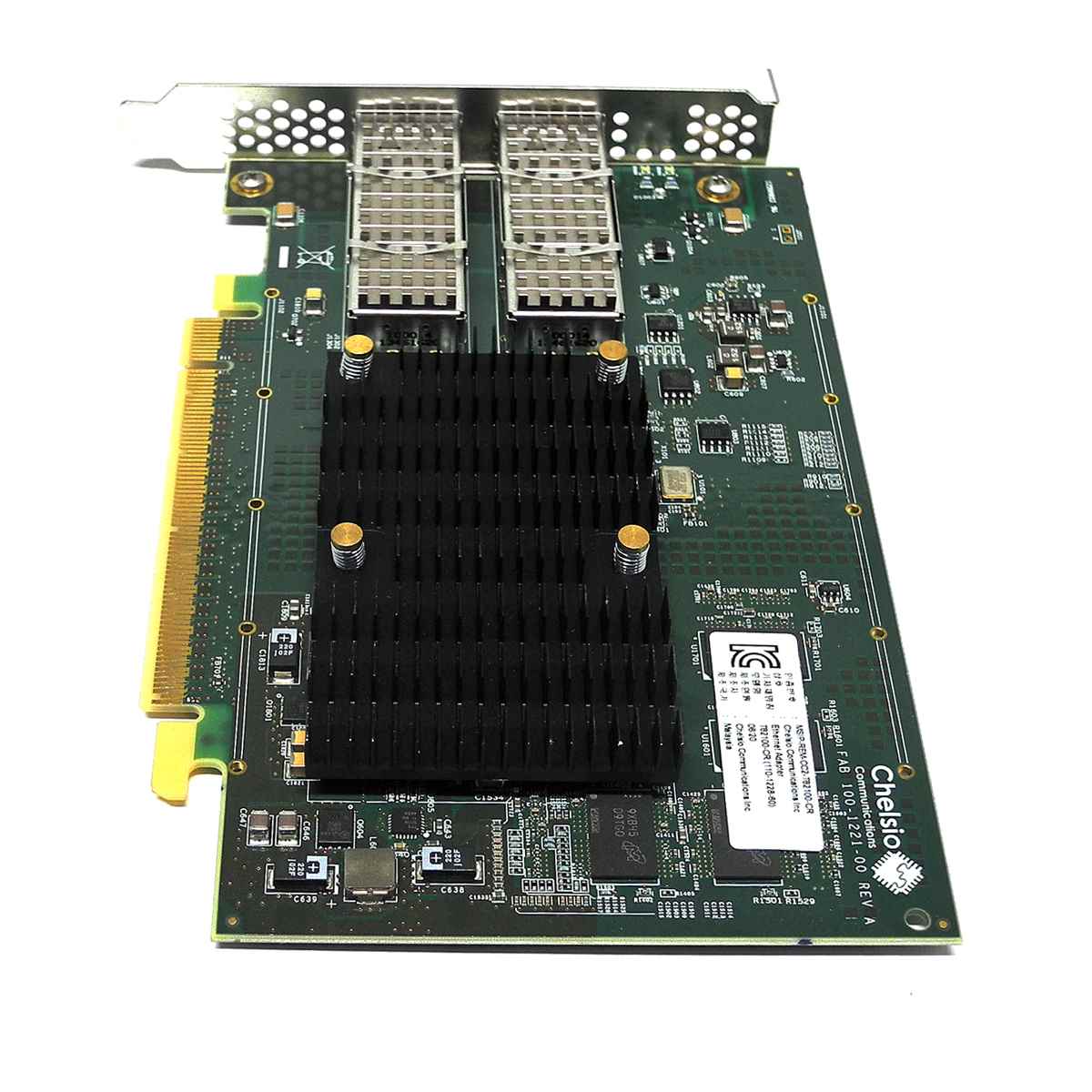 NetApp Chelsio T62100-CR Dual-Port 100GbE QSFP28 PCIe x16 3.0 Network Adapter NetApp Chelsio T62100-CR Dual-Port 100GbE QSFP28 PCIe x16 3.0 Network Adapter