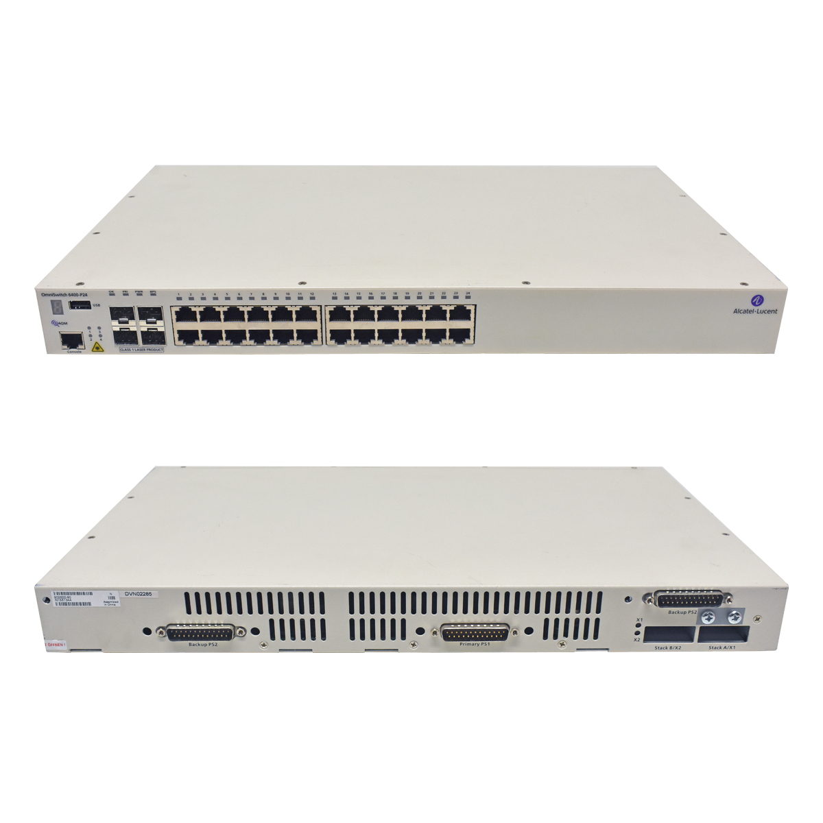 Alcatel-Lucent OmniSwitch 6400-P24 24-Port PoE Switch 4x SFP 2x 10G Stack Alcatel-Lucent OmniSwitch 6400-P24 24-Port PoE Switch 4x SFP 2x 10G Stack