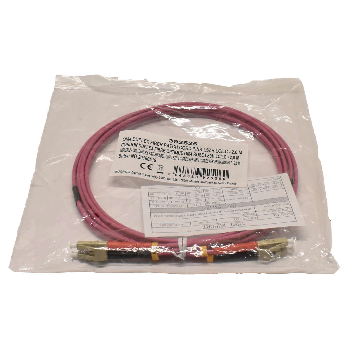 Corning-OM4-Duplex-FIBER-Patch-Cord-Pink-LSZH-LC-L-001.jpg Corning OM4 Duplex FIBER Patch Cord Pink LSZH LC/LC - 2m 392526 NEU