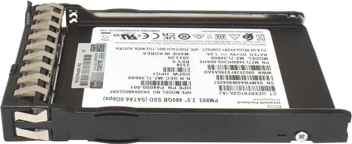 HP PM893 480GB 2.5" SFF 6G SATA-III DS SSD MZ-7L34800 P41522-001