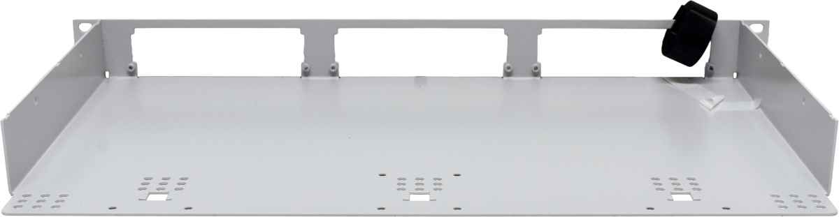 R&M 804258 1HE Modularpanel 36 3x7TE grau leer +Srew Set NEW NEU