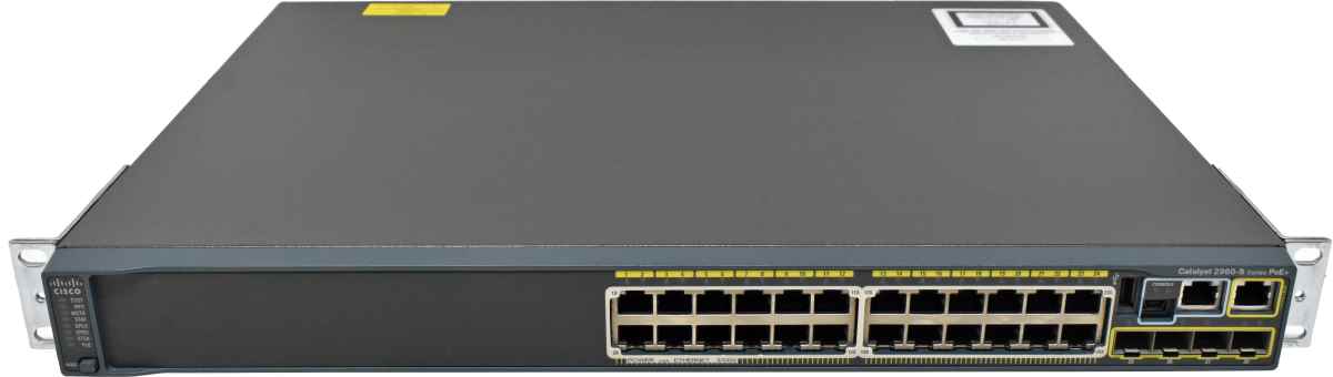 Cisco Catalyst WS-C2960S-24PS-L 24-Port PoE+ GE Switch 4x SFP +Stack Module C2960S-STACK Cisco Catalyst WS-C2960S-24PS-L 24-Port PoE+ GE Switch 4x SFP Rack Ears