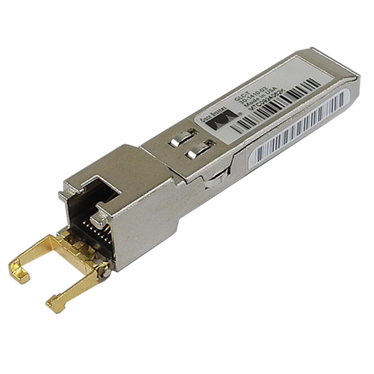 Cisco GLC-T SFP 1000Base-T Gigabit Ethernet Transceiver 30-1410-02/03 CNS8TUTAAA/AAB Cisco GLC-T SFP 1000Base-T Gigabit Ethernet Transceiver 30-1410-02/03 CNS8TUTAAA/AAB