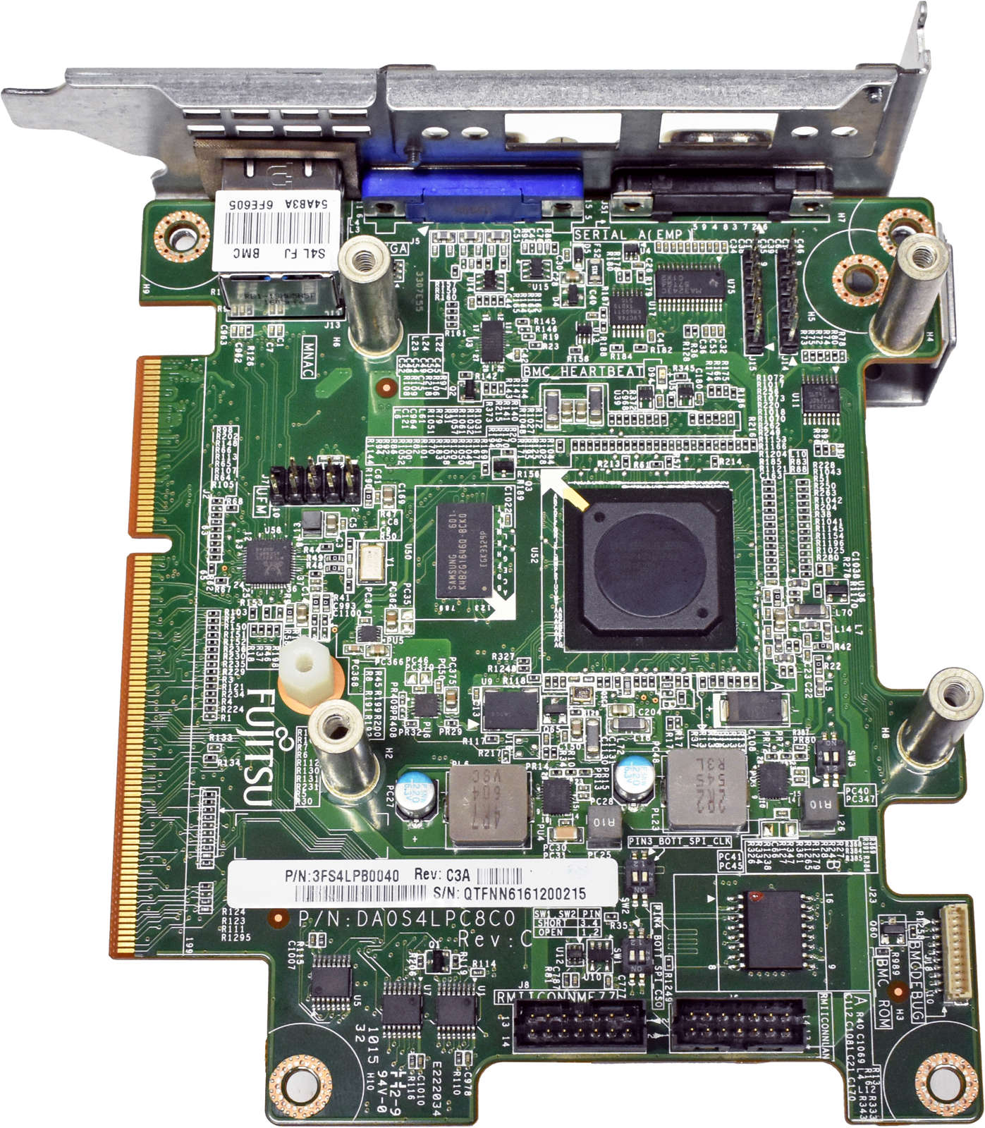 Fujitsu-A3C40184512-3FS4LPB0040-DA0S4LPC8C0-BMC-Co-004.jpg Fujitsu A3C40184512 3FS4LPB0040 DA0S4LPC8C0 BMC Controller Assembly für Primergy RX 4770 M2