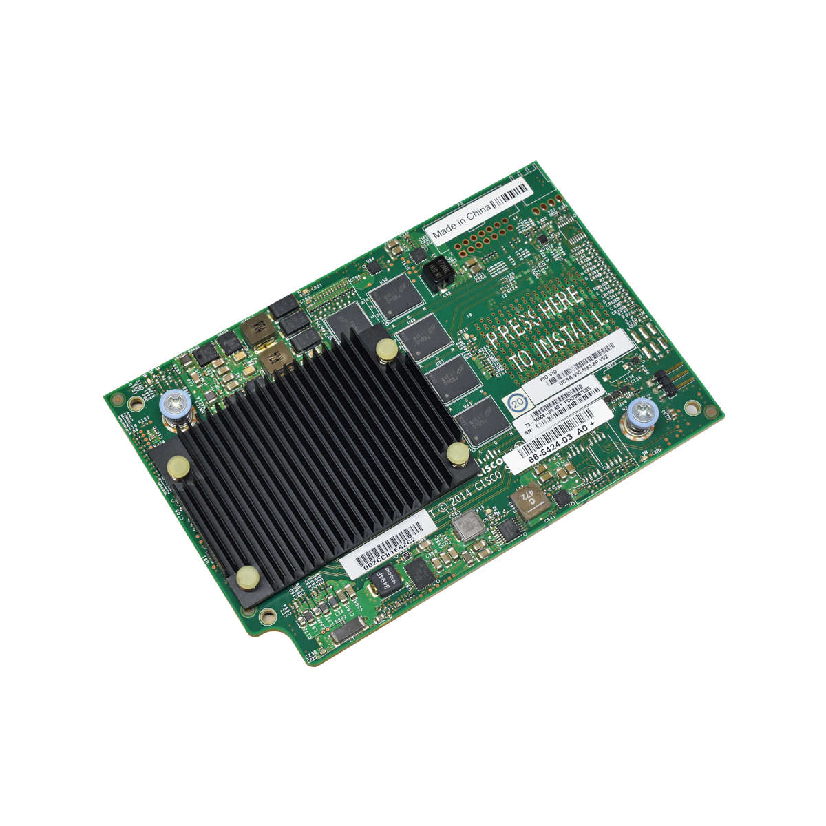 Cisco-UCS-VIC1380-UCSB-VIC-M83-8P-Dual-Port-40Gb-F-005.jpg Cisco UCS VIC1380 UCSB-VIC-M83-8P Dual-Port 40Gb FCoE Mezzanine Card 68-5424-02