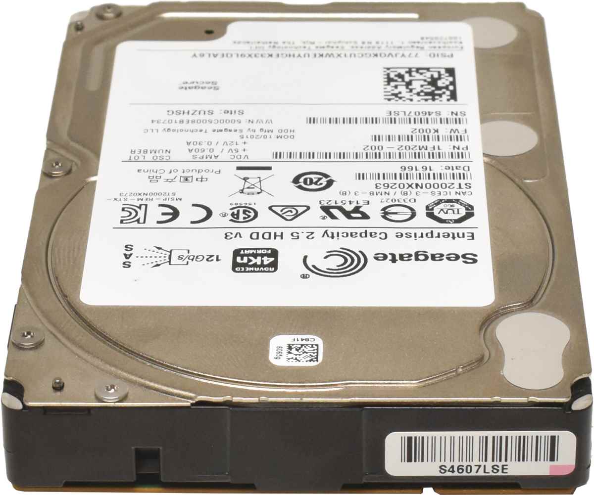 Seagate Enterprise 2TB 2.5" 4Kn SAS 12Gb/s HDD Festplatte ST2000NX0263