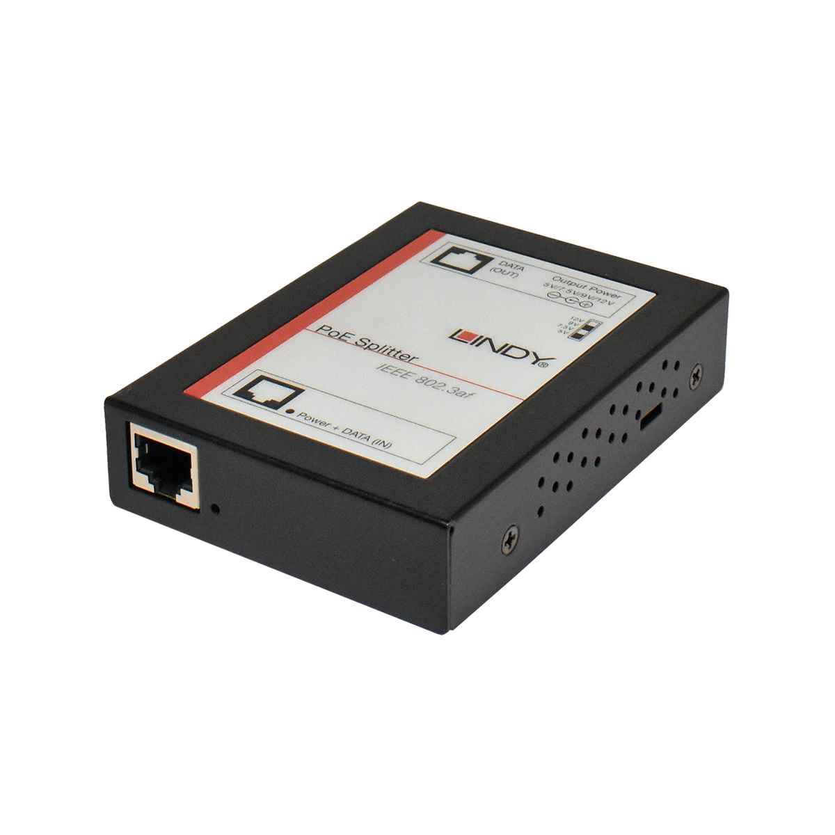 Lindy 25053 2-Port 12V PoE Splitter IEEE 802.3af Lindy 2-Port 12V PoE Splitter IEEE 802.3af 25053