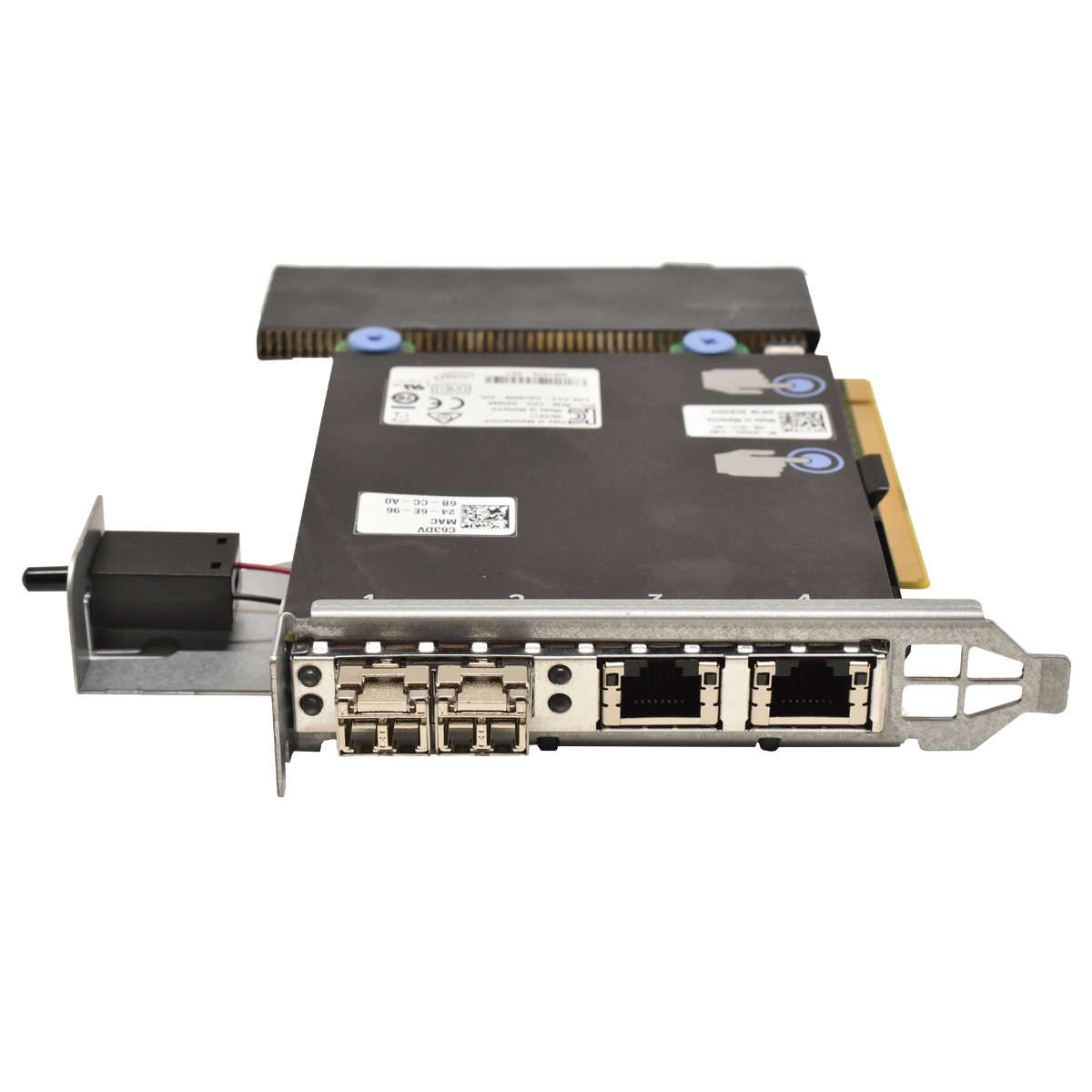 DELL-R930-Intel-X520-i350-2x-10GbE-2x-GbE-Ports-LO-003.jpg DELL R930 Intel X520 /i350 2x 10GbE +2x GbE Ports LOM Network Daughter Card 0C63DV