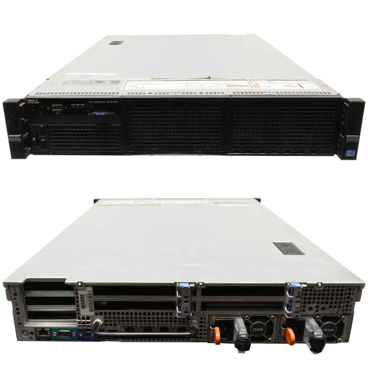Dell Compellent SC8000 Storage Center Controller 2x Intel E5-2640 16 GB RAM DD3 ohne Backplane Dell Compellent SC8000 R720 Rack Storage Center Controller 2U Barebone no CPU no CPU Kühler no RAM no HDD