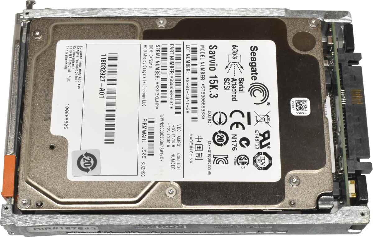 Seagate 300GB 2,5" 15K 6Gb/s SAS HDD Festplatte ST9300653SS 118032927-A01 + Rahmen 005050604